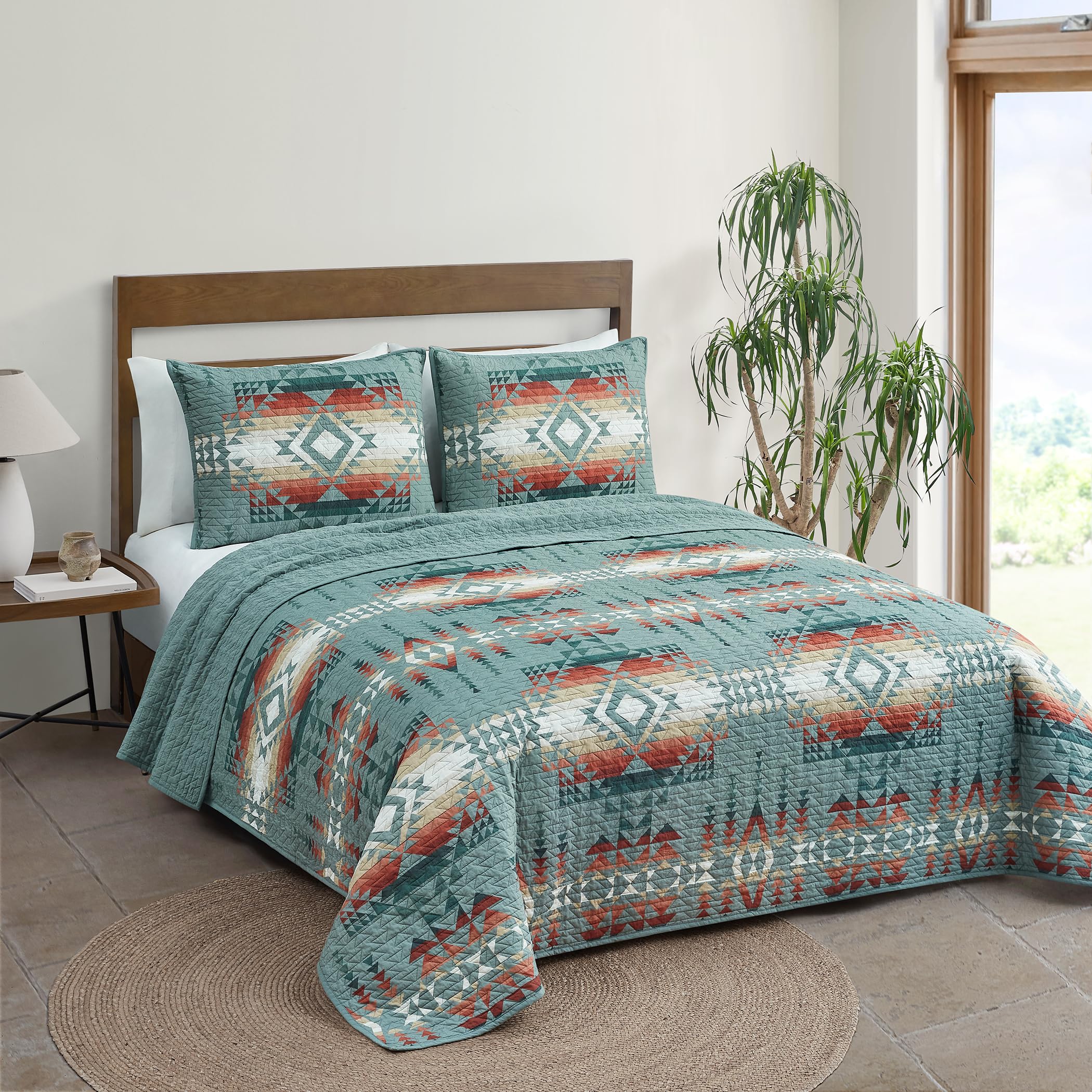 PENDLETON Pilot Rock Twin Coverlet Set Soft Cotton Bed Cover Green
| PENDLETON Luxury Coverlet Set Cozy Lightweight Qui